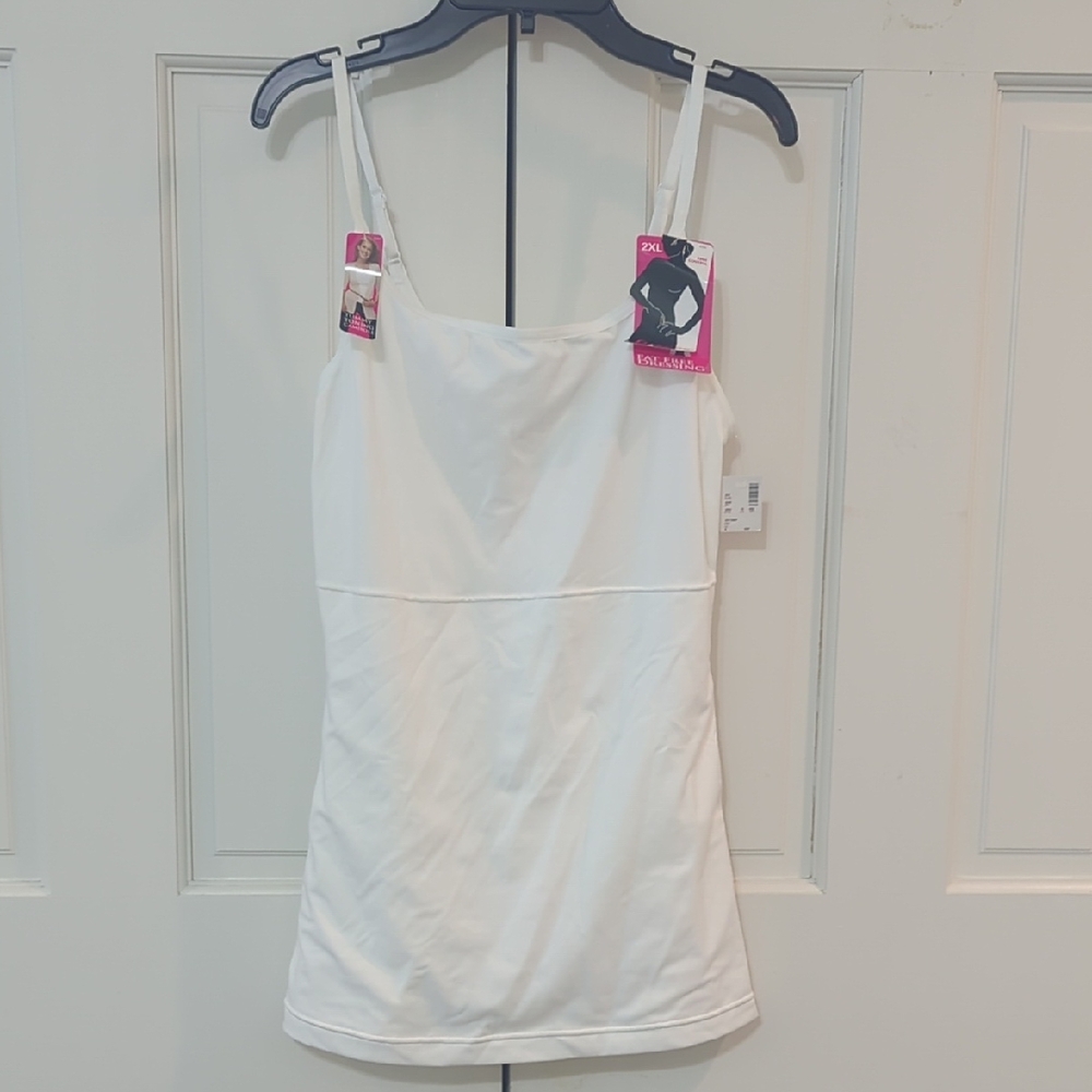 Flexees White Camisole Top